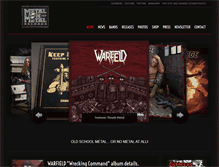 Tablet Screenshot of metalonmetalrecords.com